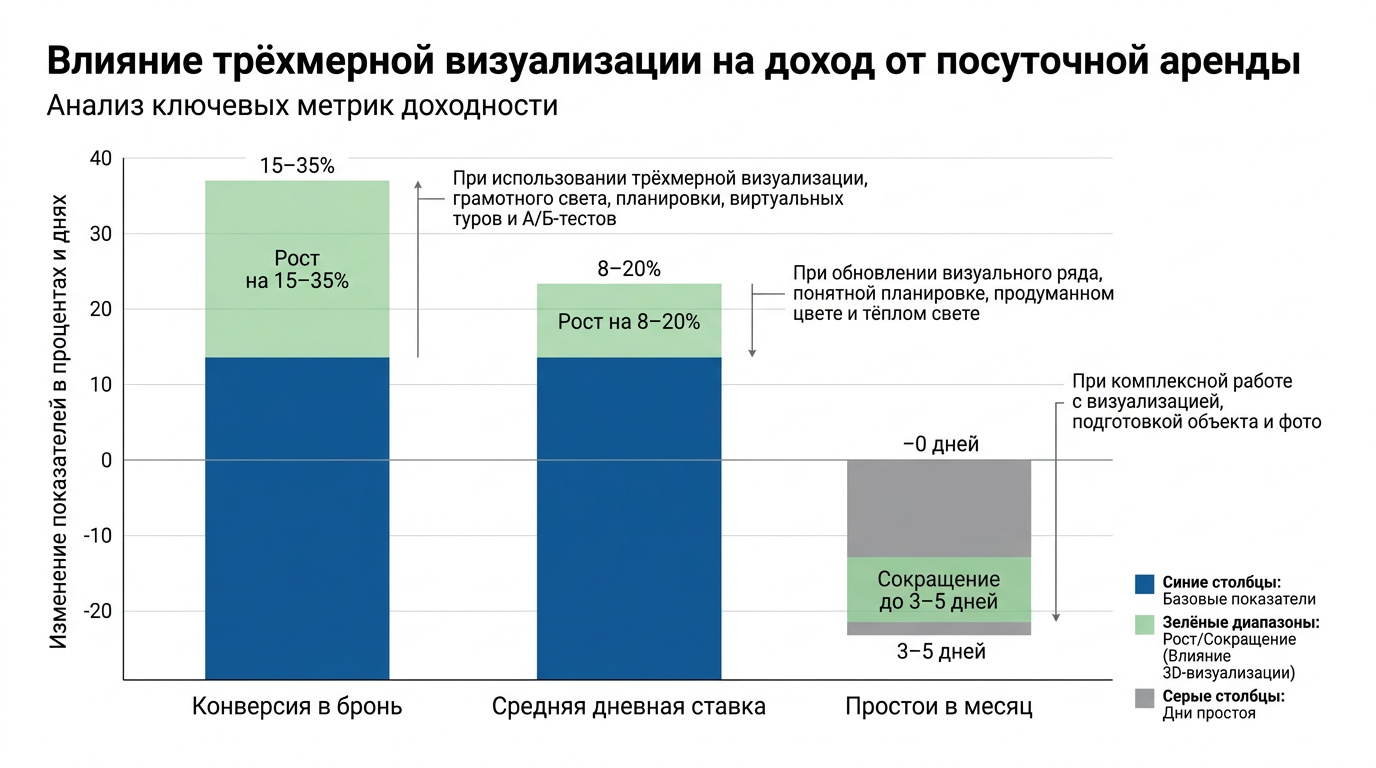 Зачем владельцу квартиры посуточной аренды трёхмерная визуализация